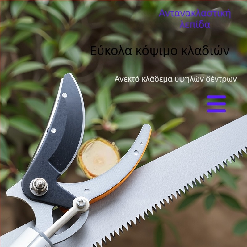 Τηλεσκοπτικά ψαλίδια συγκομιδής φρούτων με μακριά εμβέλεια για υψηλά κλαδιά