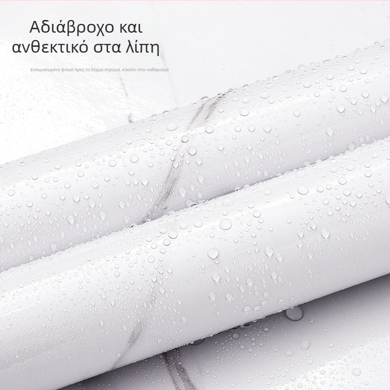Αυτοκόλλητο τοίχου με μαρμάρινο σχέδιο, PVC υλικό, αδιάβροχο και ανθεκτικό σε λιπαρές ουσίες, απλό και μοντέρνος στυλ, κατάλληλο για σαλόνι