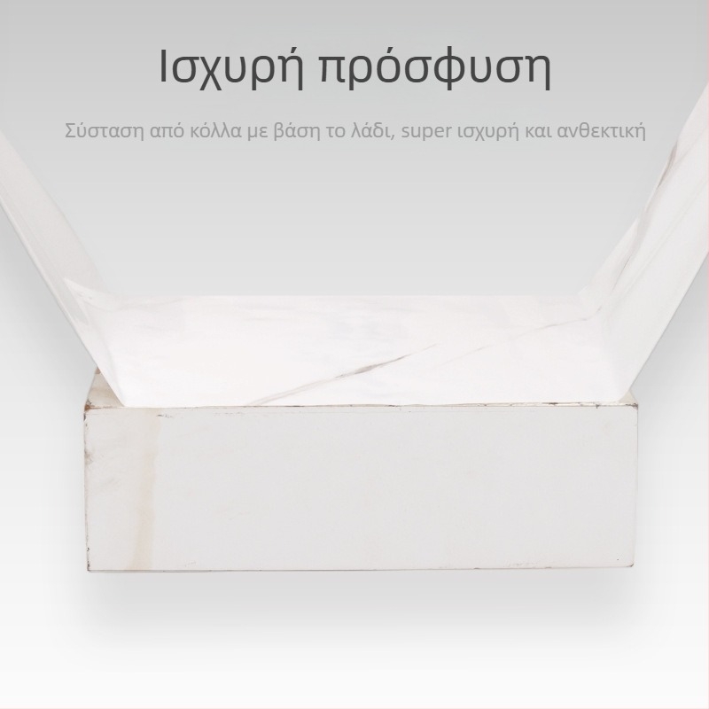 Αυτοκόλλητο τοίχου με μαρμάρινο σχέδιο, PVC υλικό, αδιάβροχο και ανθεκτικό σε λιπαρές ουσίες, απλό και μοντέρνος στυλ, κατάλληλο για σαλόνι