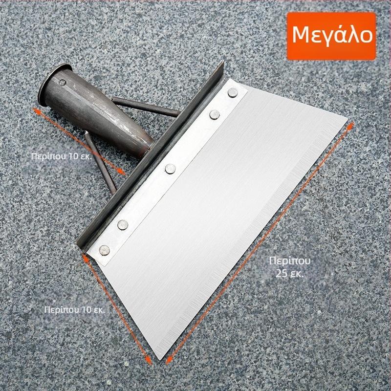 Φτυάρι αποχιονισμού από μαγάνιο ατσάλι με οδοντωτή λεπίδα, κατάλληλο για γεωργία, κτηνοτροφία και οικιακή καθαριότητα