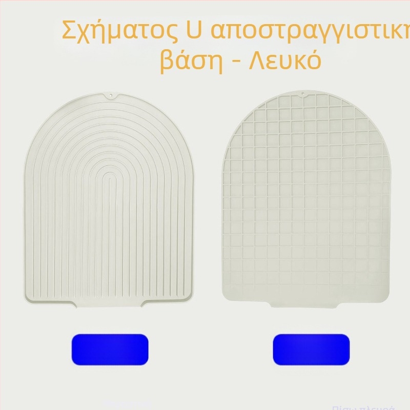 Σιλικονούχος δίσκος κουζίνας για στέγνωμα με έξοδο αποστράγγισης και μόνωση, τετράγωνο σχήμα, βιοδιασπώμενο, κυκλοφόρησε το 2023