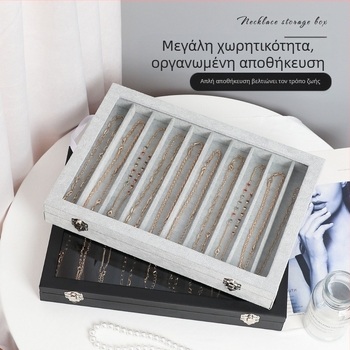 Xiangyu Κουτί Κοσμημάτων, Μοντέλο 06, Ξύλινο εσωτερικό με φλάνελ, Στυλ Leisure, Σκληρή κατασκευή, Μονόχρωμο σχέδιο