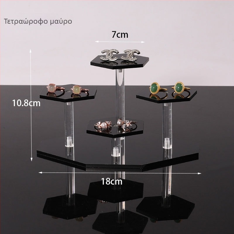 Ακρυλική σκαλοειδής βάση προβολής για επιτραπέζιες φιγούρες — παχύτερο ακρυλικό, καλλιτεχνικό στυλ, επιτραπέζιο display, κυκλοφορεί άνοιξη 2025.