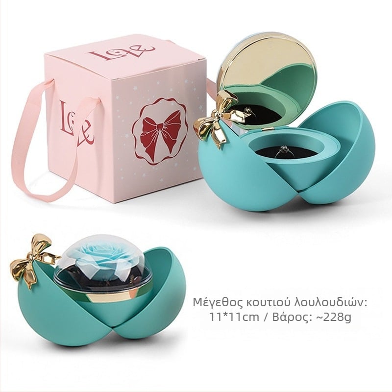 Μαγνητικό στρογγυλό κουτί κοσμημάτων για δαχτυλίδια και κολιέ | Πλαστικό κουτί δώρου