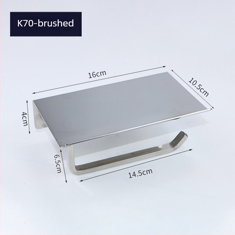 Huanuo δοχέας χαρτιού τουαλέτας από ανοξείδωτο χάλυβα 304, τετράγωνο σχήμα, φινίρισμα καθρέφτη, μοντέρνος μινιμαλισμός
