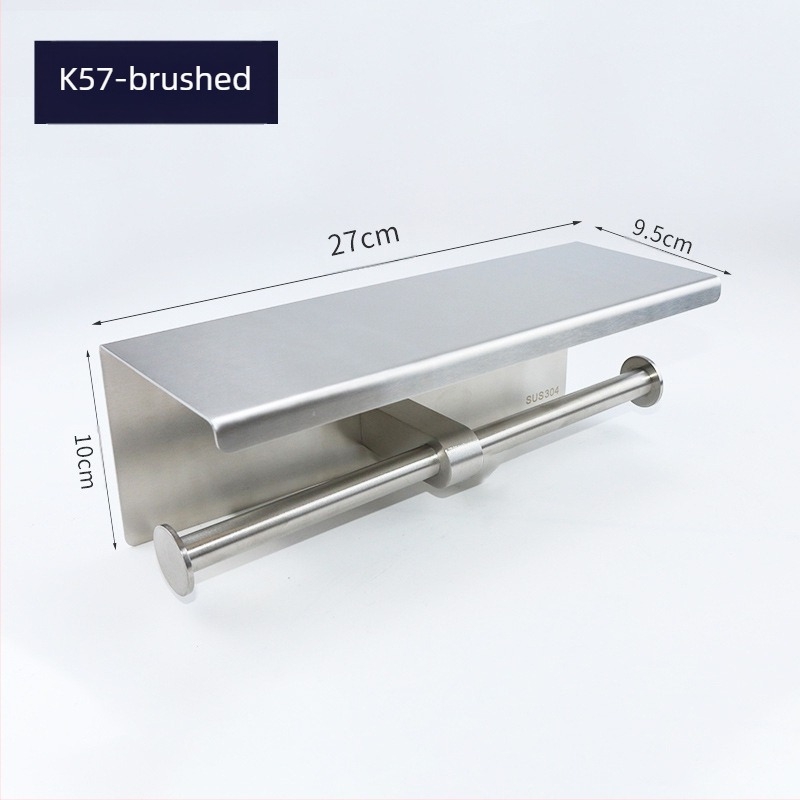 Huanuo δοχέας χαρτιού τουαλέτας από ανοξείδωτο χάλυβα 304, τετράγωνο σχήμα, φινίρισμα καθρέφτη, μοντέρνος μινιμαλισμός