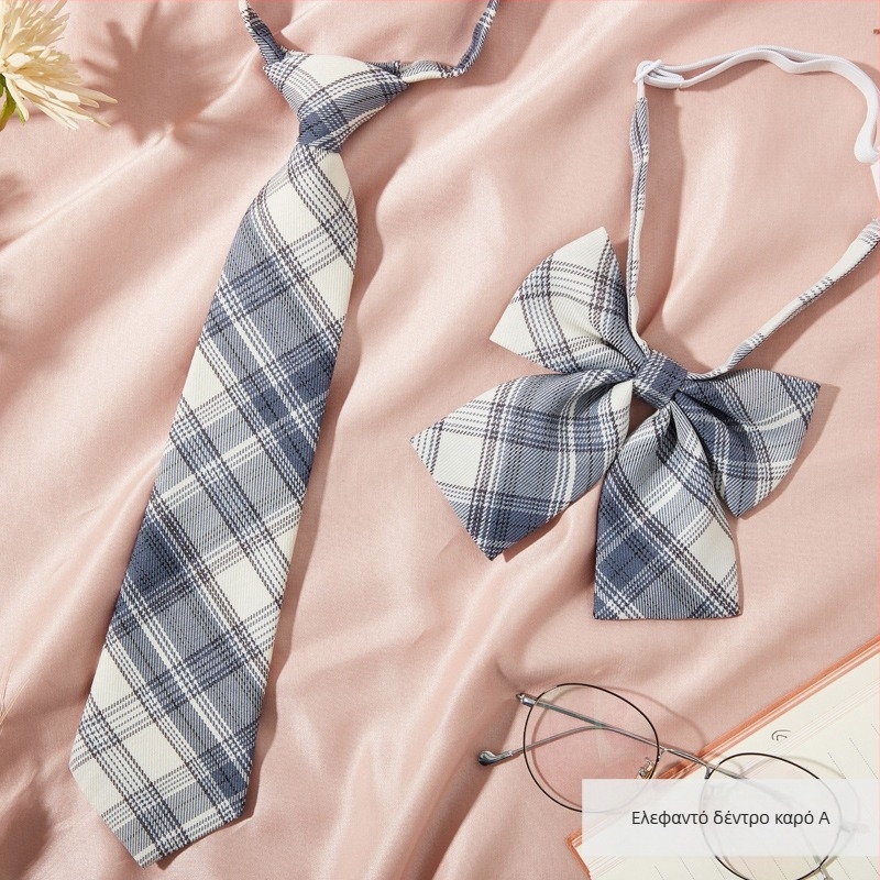 Κλιπ γραβάτας με καρό μοτίβο, στυλ ζευγαριού, για ενήλικες, διακοσμητικό λουλούδι γραβάτας