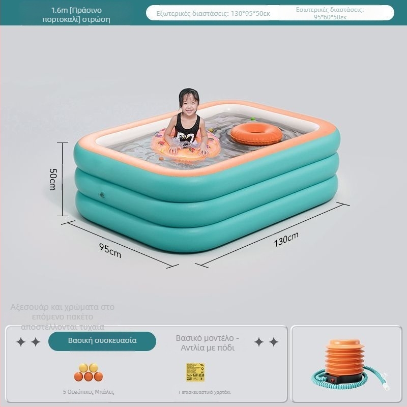 Zhilan φουσκωτός παιδικός πισίνας — για παιδιά, εσωτερική και εξωτερική χρήση, πισίνα μπάνιου
