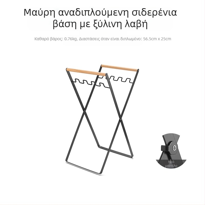 Πτυσσόμενη εξωτερική βάση απορριμμάτων για κάμπινγκ με κράτημα σακουλών απορριμμάτων, 100% καινούριο πλαστικό