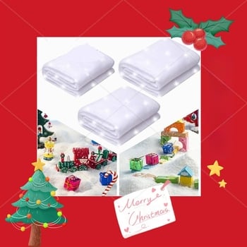 Φελτ κάλυμμα ψεύτικου χιονιού για χριστουγεννιάτικη διακόσμηση - Purple Run, συσκευασία σε τσάντες; ιδανικό ως επιχειρηματικό ή διαφημιστικό δώρο