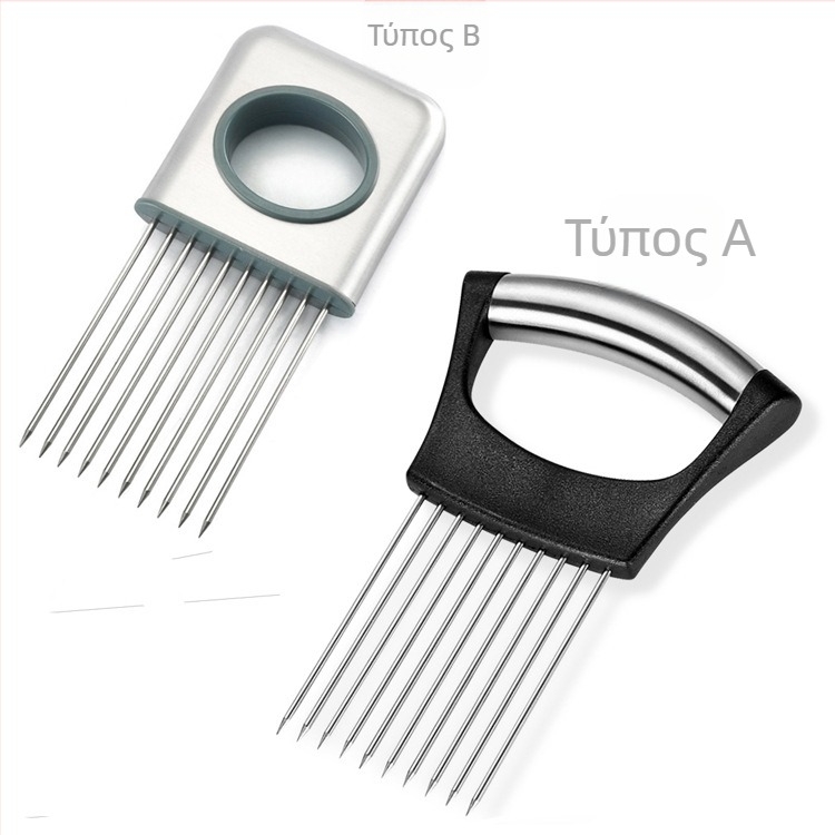 304 ανοξείδωτο ατσάλι + ABS — υποδοχή για κρεμμύδι με βύσμα — Πολυλειτουργικό εργαλείο κουζίνας για κρεμμύδια, φρούτα και λαχανικά; Διαμορφώσιμος επεξεργασία και εκτυπωμένο λογότυπο