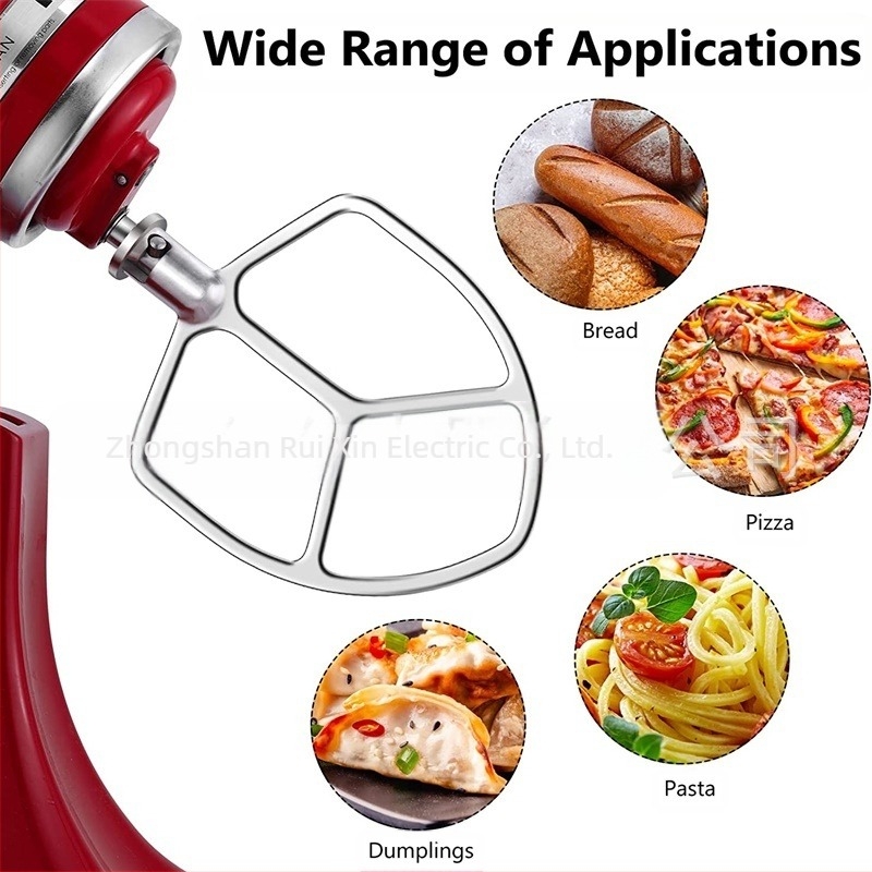 Ανοξείδωτος αναδευτήρας ανάμειξης για KitchenAid 5KSM5THFBSS, 4,8 L, εξάρτημα για μίξερ κουζίνας