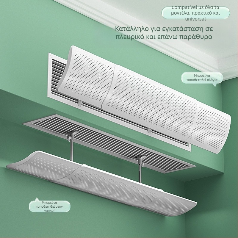 Αποκλειστικός φράκτης εξαερισμού κλιματιστικού, καθολική κάλυψη κεντρικής εξόδου αέρα, πάνελ καθοδήγησης αέρα, απλός σχεδιασμός