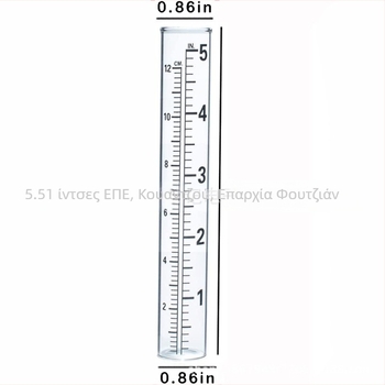 Σιδερένιος μετρητής βροχής για εξωτερική χρήση στον κήπο, σωληνάκι μέτρησης βροχής, Xiang Li Ji