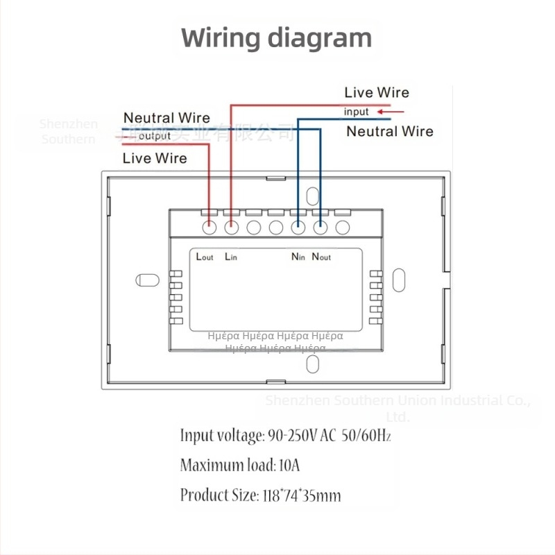 Αισθητήρας υπερύθρων με χειρονομία, διακόπτης για εσωτερική διακόσμηση, 100–277V AC