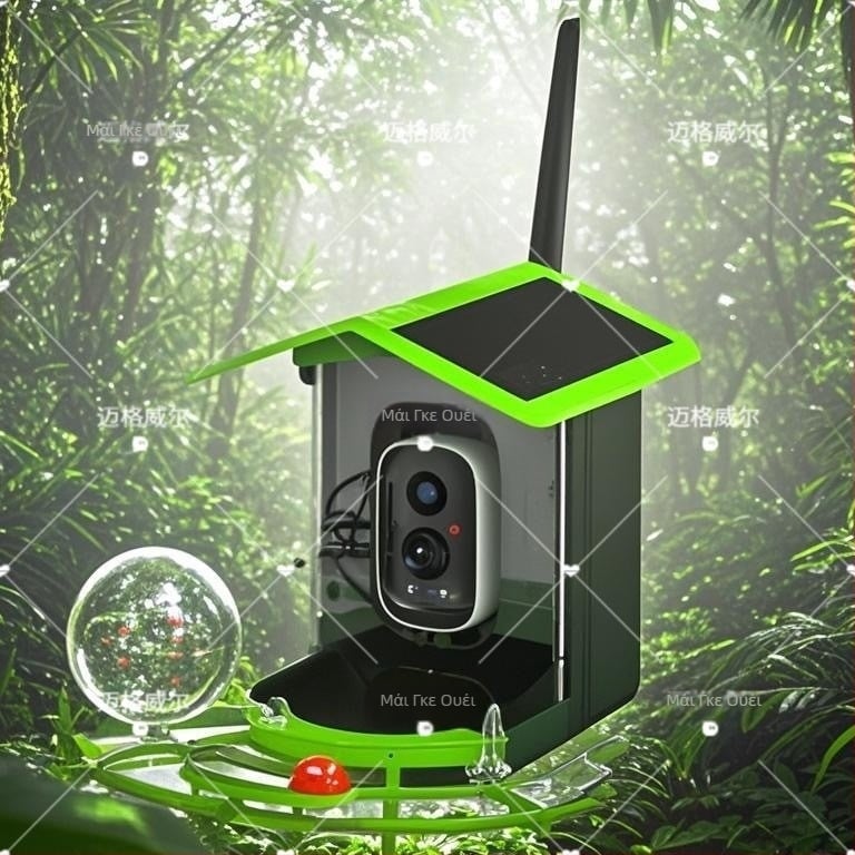 RH-WNQ11 Έξυπνος οπτικός τροφοδότης για πουλιά με αναγνώριση AI, έλεγχο μέσω εφαρμογής, αποσπώμενο, 2,35 kg