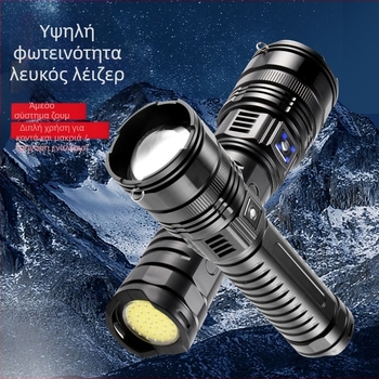 LED φακός εξωτερικής χρήσης: μπαταρία 5400 mAh, ισχύς 20W, εμβέλεια πάνω από 500 m, περιστροφή 360°, επαναφορτιζόμενος με Power Bank λειτουργία