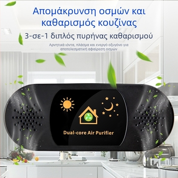 Καθαριστής αέρα κουζίνας με αρνητικά ιόνια για εξάλειψη οσμών, αφαίρεση φορμαλδεΰδης, αθόρυβη λειτουργία, εγκατάσταση στον τοίχο