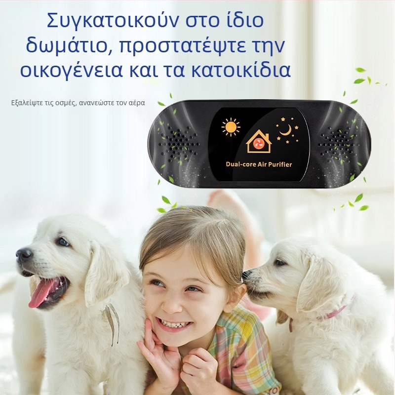 USB-τροφοδοτούμενος καθαριστής για κατοικίδια με αρνητικά ιόντα, πλάσμα και όζον – διπύρηνος καθαριστής, ήσυχη λειτουργία, κατάλληλο για 11–20 τ.μ.