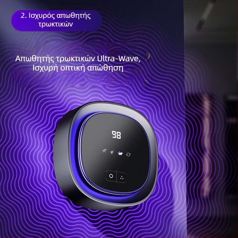Υπερηχητικός Απωθητής Ποντικιών και Κουνουπιών, Λάμπα για Οικιακή και Εξωτερική Χρήση