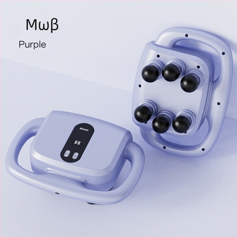 Έξι κεφαλών fascia gun για μύες – Μασάζ με κινητήρα με καρβουνάκια, Οθόνη LCD, Πολυεπίπεδη ρύθμιση, Έξυπνο Power-Off, Ενσωματωμένη μπαταρία 1200–2000mAh, αυτονομία 3–6 ώρες, θόρυβος 36–45 dB