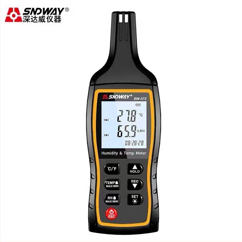 SW572 φορητός ψηφιακός μετρητής θερμοκρασίας και υγρασίας, υψηλής ευαισθησίας