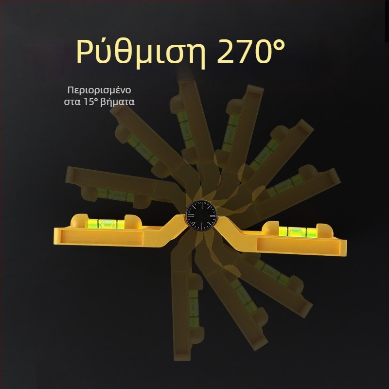 Πολυλειτουργικός νιβέλ για κολόνες με αναδιπλούμενο κάθετο σωλήνα και κιγκλίδωμα, εργαλείο εγκατάστασης από ατσάλι υψηλής ακρίβειας (Level gauge)