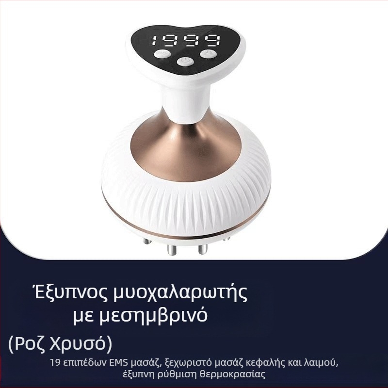 X1009 Φορητός ηλεκτρικός μασάζ με μεσημβρινό μασάζ για όλο το σώμα, επαναφορτιζόμενος, έλεγχος θερμοκρασίας 55°C, ρυθμιζόμενη ταχύτητα χωρίς βήματα, ABS περίβλημα, μπαταρία 1200mAh