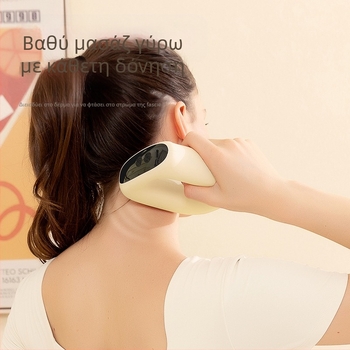 Μασάζ δακτυλίου περιτονίας Xo-k8 με ζεστό συμπίεση, τροφοδοσία USB, 2 επαφές μασάζ, μασάζ με πατ και χτυπήματα, για ώμους και αυχένα