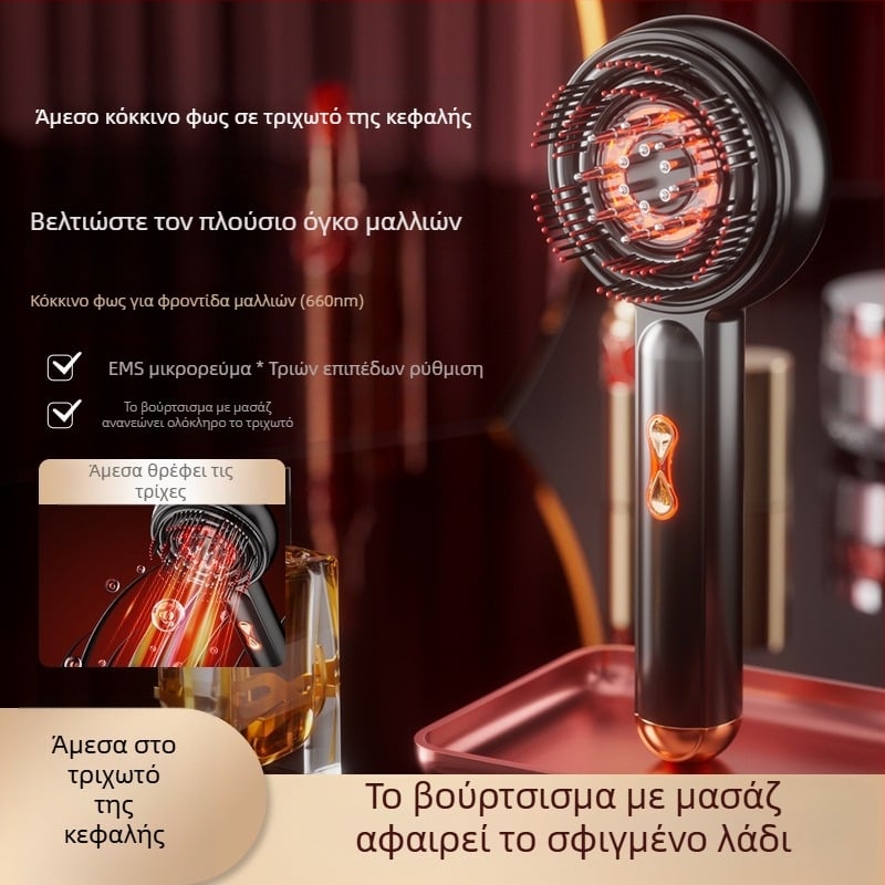 Βούρτσα μασάζ τριχωτού για φροντίδα и ανάπτυξη μαλλιών — μάρκα XH, μοντέλο XH, αποτελεσματικότητα: καταπράυνση τριχωτού, κατάλληλο για όλες τις εποχές, για όλους