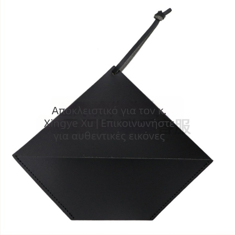 PU δερμάτινος φορητός δοχέας για χαρτί φίλτρου καφέ σε φαν σχήμα, θήκη αποθήκευσης, στυλ ελαφριάς πολυτέλειας, προσαρμόσιμο λογότυπο