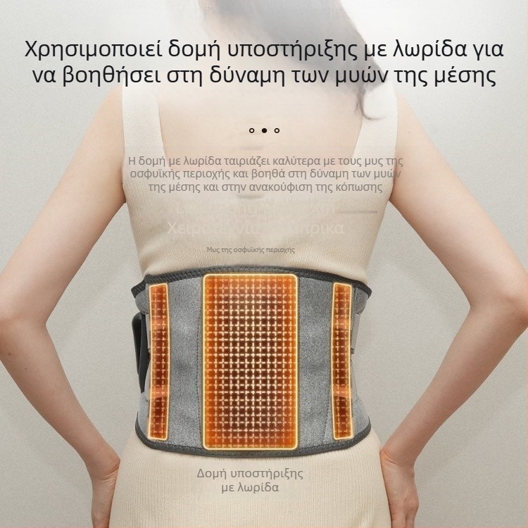 Φορτιζόμενη ζώνη θέρμανσης μέσης με δόνηση και θερμή συμπίεση, 45-65°C, 7.5W, 3.7V