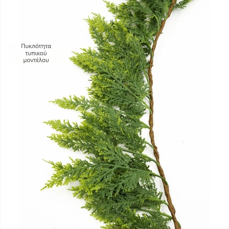 Χριστουγεννιάτικη κρεμάστρα διακόσμησης ντουλαπιού: Norfolk Pine Rattan — PE μαλακό κόλλα, μαλακή χύτευση πλαστικού, σειρά Christmas Cane, προσαρμοσμένο μήκος και πυκνότητα