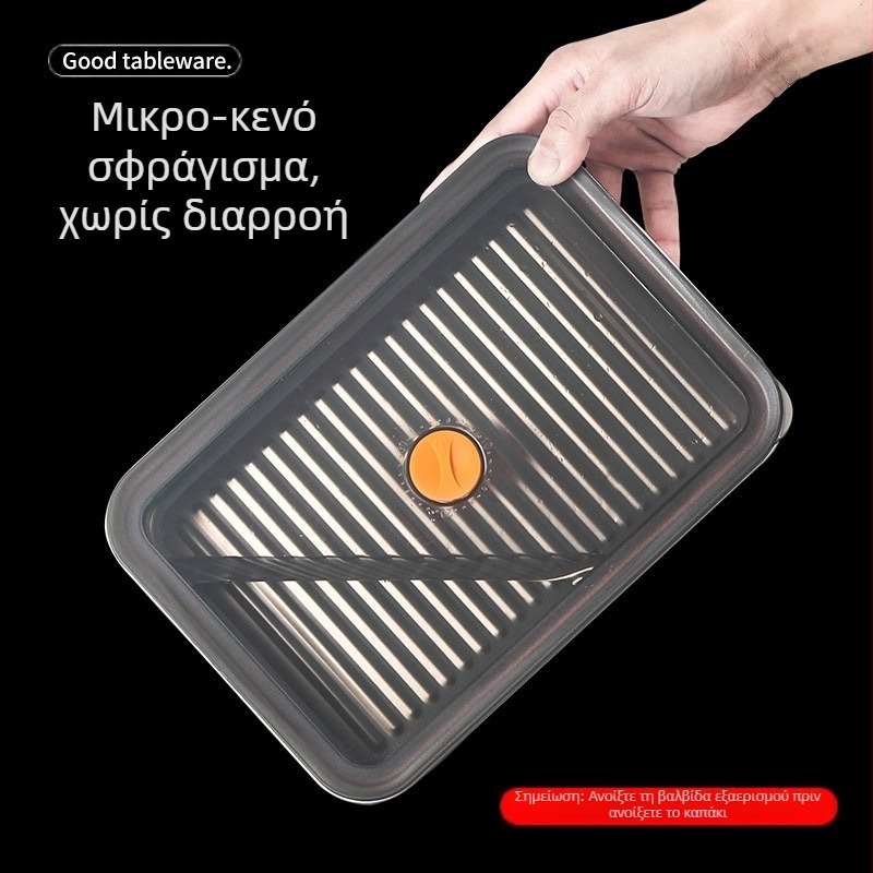 Τετράγωνιο ανοξείδωτο κουτί γεύματος με καπάκι, αποθηκευτική θήκη στο ψυγείο, πιάτο προετοιμασίας ζεστών φαγητών, κατάλληλο για εξωτερική χρήση