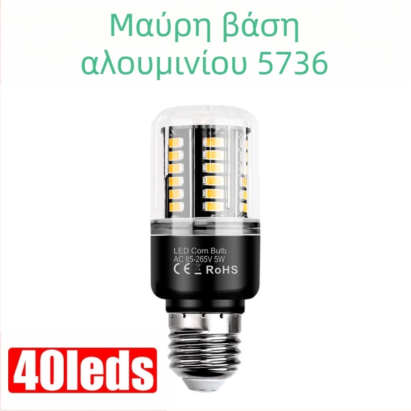 LED λαμπτήρας καλαμποκιού, μοντέλο 5736 LED κόμβοι, 189 LEDs, είσοδος 85–265V, δέσμη 360°, IP20