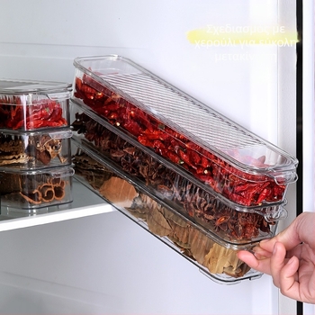 Κουτί αποθήκευσης ζυμαρικών, τετράγωνο PET, Gold movement, προέλευση Zhejiang