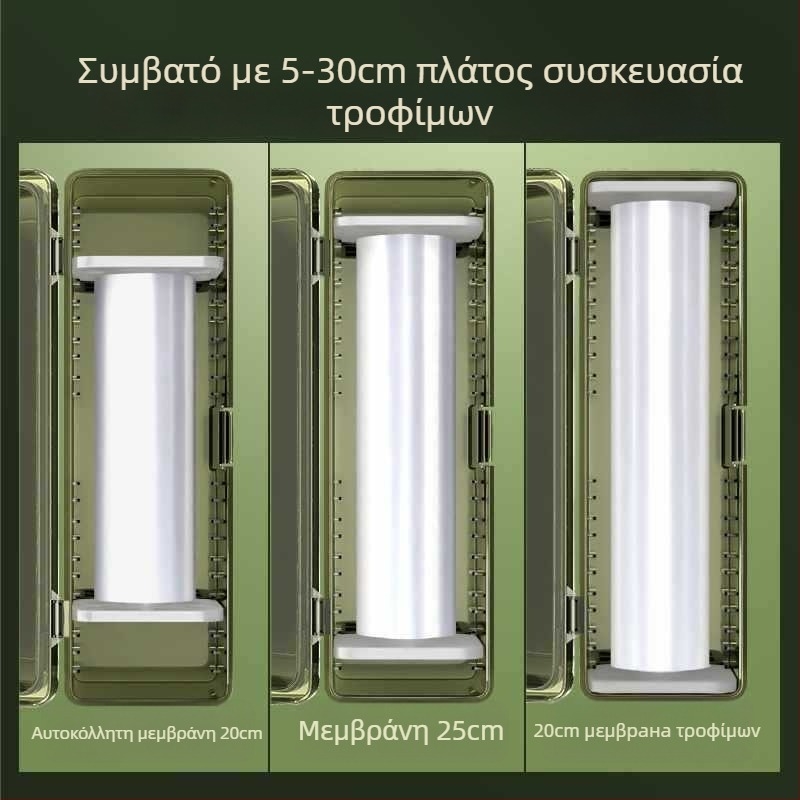 Κοπτήρας μεμβράνης πλαστικής για οικιακή χρήση, μεγάλο ρολό, κουζίνα, κατάλληλο για τρόφιμα, ανθεκτικό σε υψηλές θερμοκρασίες, PE υλικό, 1 τεμάχιο