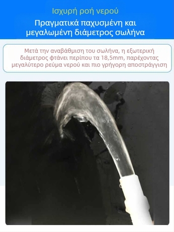 Σωλήνας παροχής νερού πλυντηρίου — γρήγορη σύνδεση (snap-on), ημι-αυτόματο, καθολική συμβατότητα, πλαστικό υλικό