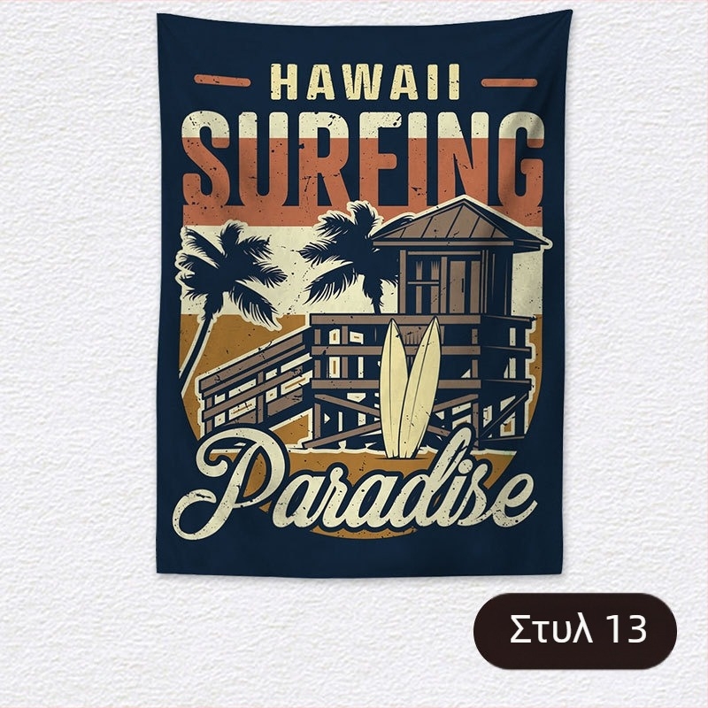 Ταπισέρι φόντου για χαλαρό κάμπινγκ – κοντό plush ύφασμα, 100% πολυεστέρα, ορθογώνιο σχήμα, μοτίβο τοπίου, ψηφιακή μεταφορά θερμότητας