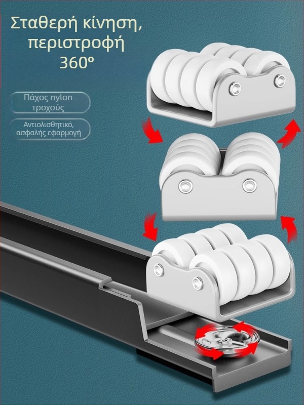 Μετακινούμενη βάση με περιστρεφόμενους τροχούς για μετακίνηση βαρέων επίπλων και ψυγείων