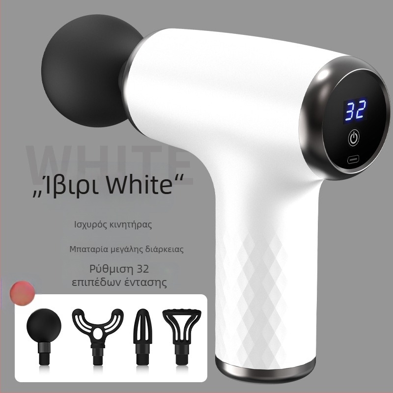 Μυοφασιακό μασάζ όπλο για λαιμό, μέση, γοφούς, πόδια, πλάτη και πέλτες — επαναφορτιζόμενο, πολλαπλών ταχυτήτων, μηχανικός έλεγχος, μοντέλα 828/888/858/818