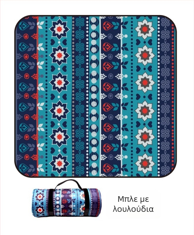 Πικνίκ χαλάκι με παχύ φλάνελ και αλουμινόφυλλο, αδιάβροχο και ανθεκτικό στην υγρασία, για πολλούς χρήστες, βάρος 1000 g