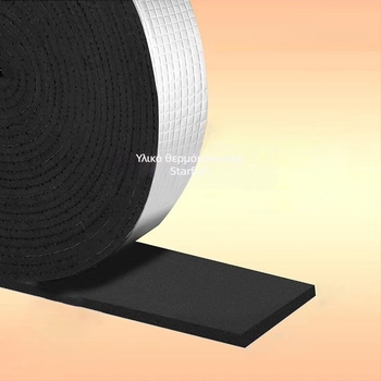 Αυτοκόλλητη ταινία μόνωσης σωλήνων από αλουμινόφυλλο για εξωτερική χρήση το χειμώνα; υπόστρωμα: βουτυλικό καουτσούκ; σειρά: θερμική μόνωση, πυροπροστασία και αδιαβροϊκότητα; σύστημα κόλλας: βάση καουτσούκ; εφαρμογή: επισκευή σωληνώσεων