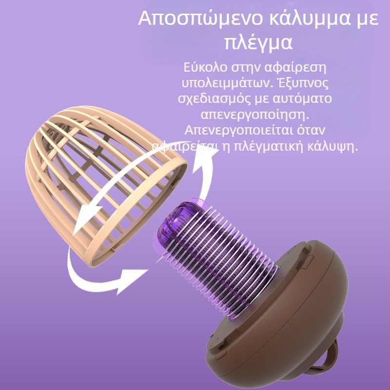 Λαμπτήρας εξολόθρευσης κουνουπιών με LED, επαναφορτιζόμενος μέσω USB, εξωτερική χρήση, παγίδα με φωτεινή κυματομορφή για 51–100 m², κυκλοφόρησε το 2022