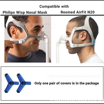 Κάλυμμα μάσκας CPAP για AirFit N20 Wisp — Προσωπικό κάλυμμα προσώπου με Y-σχήματος ύφασμα σωλήνα, αντιπίεση, από νήματα πολυεστέρα και νάιλον