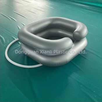 Xianli PVC φουσκωτή λεκάνη για πλύσιμο μαλλιών, πτυσσόμενη και βολική για κατάκοιλους ασθενείς και εγκύους