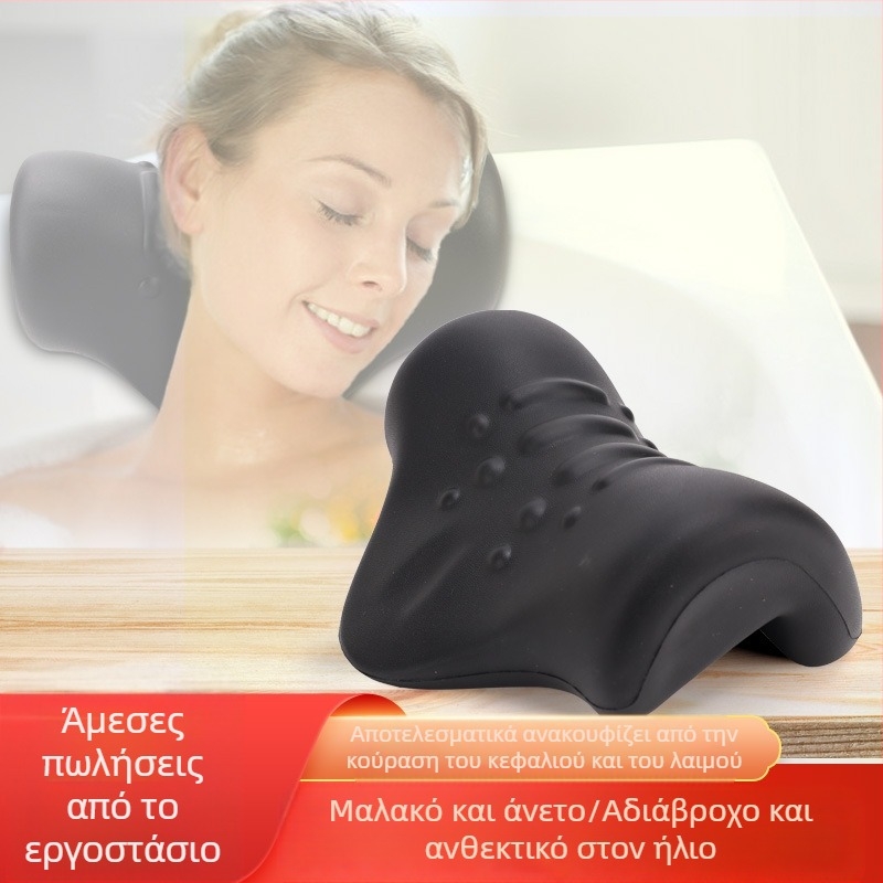 Μαξιλαράκι μπάνιου από PU αφρό με βεντούζες, υψηλής πυκνότητας, αντίσταση και αντιολισθητική στήριξη κεφαλής