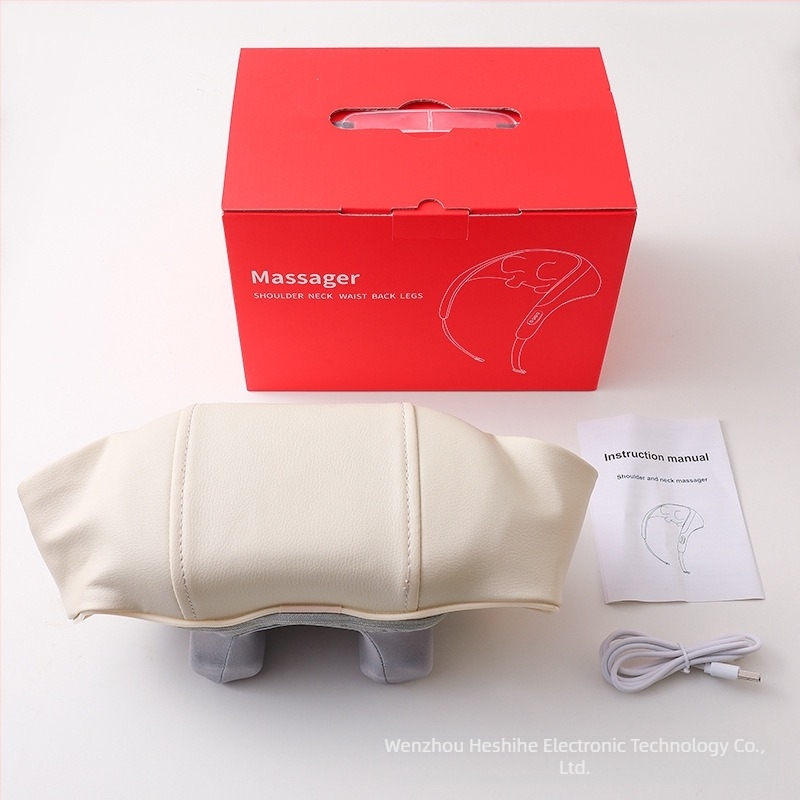 Μασάζ αυχένα και ολόκληρου σώματος, υπέρυθρη θεραπεία, 6 κεφαλές μασάζ, επαναφορτιζόμενο μοντέλο FZ-666, χρονοδιακόπτης, ενσύρματο έλεγχο, 3 ταχύτητες