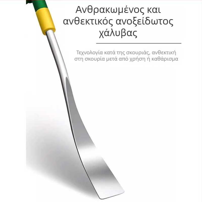 Φτυάρι κήπου για σκόρδο και άγρια λαχανικά, χειρολαβή από ατσάλι, κεφαλή 260 mm μήκος, 30 mm πλάτος, βάρος κεφαλής 0,3 kg, Pro-election