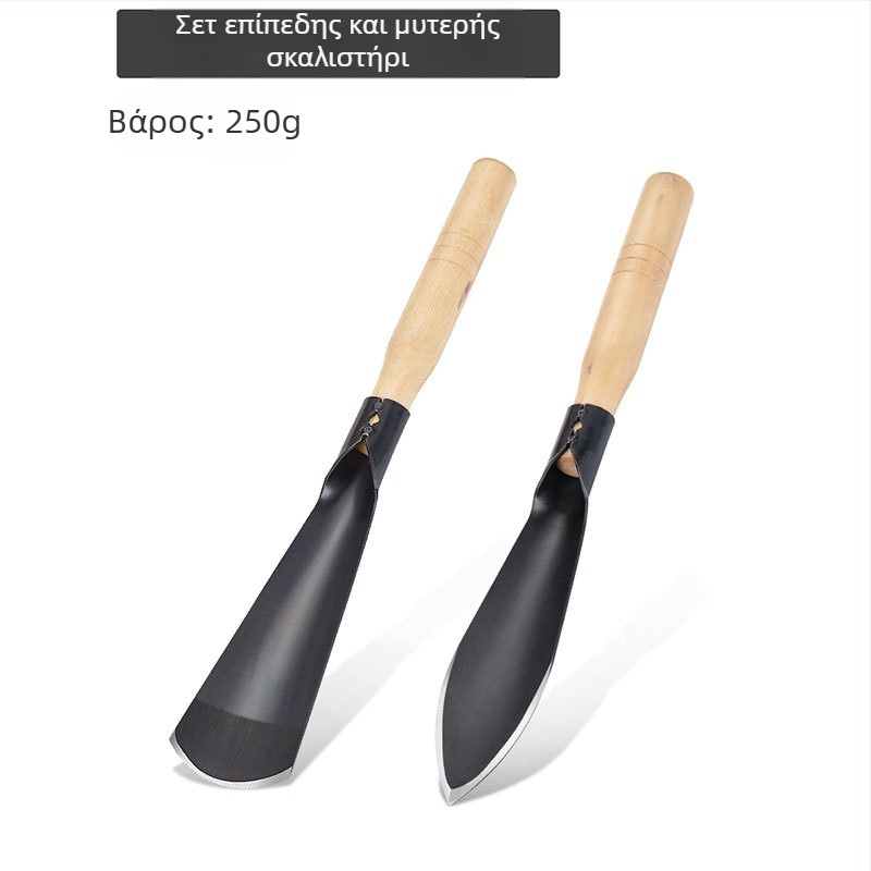 Φτυάρι κήπου για σκόρδο και άγρια λαχανικά, χειρολαβή από ατσάλι, κεφαλή 260 mm μήκος, 30 mm πλάτος, βάρος κεφαλής 0,3 kg, Pro-election